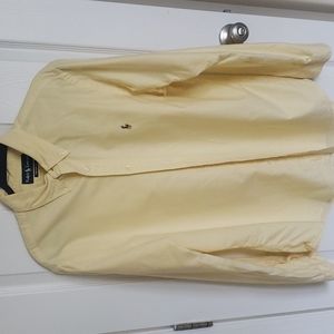 Almost new mens long-sleeved 100% cotton button down by Ralph Lauren, size Large
